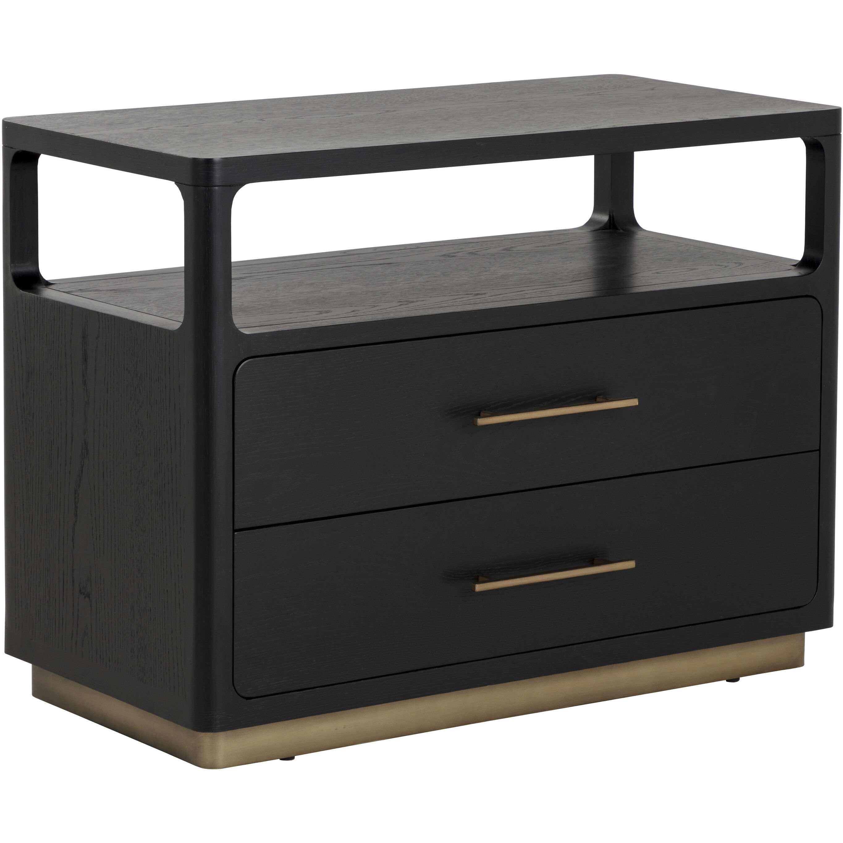Danette 36 X 19.5 inch Black Night Stand